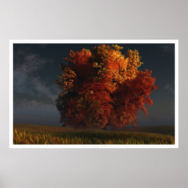 Póster Rojo y oro (Frente)