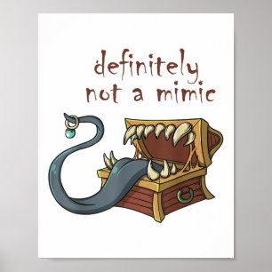 Póster Roleplay Rpg Mimic Meme Chiste Engagement Bride G
