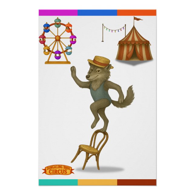 Póster Rolf wolf balancing act (Anverso)