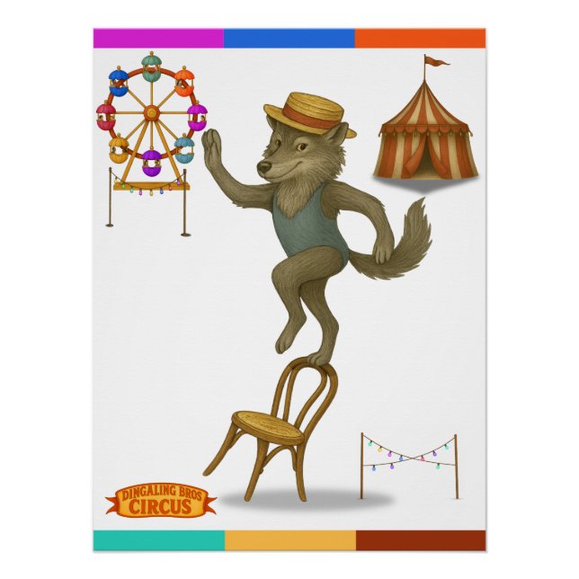 Póster Rolf wolf balancing act (Anverso)