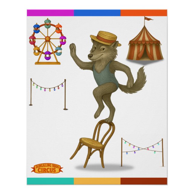 Póster Rolf wolf balancing act (Anverso)