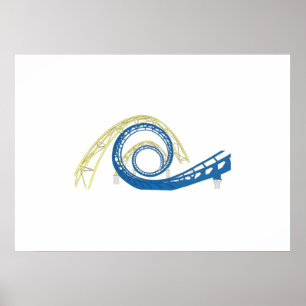 Póster Roller Coaster