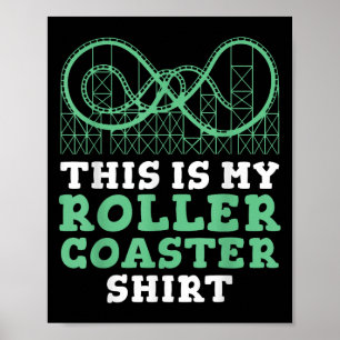Póster Roller Coaster Crew diversion Park Fans Coasters L