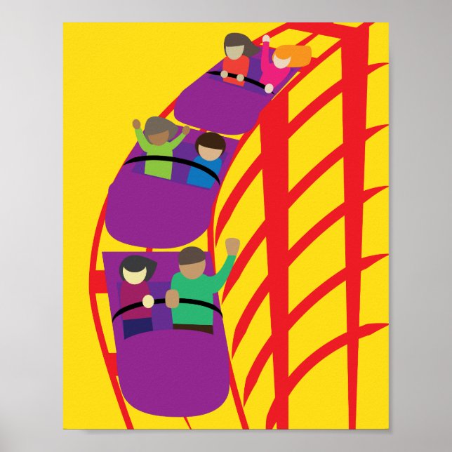 Póster Roller Coaster Upclose (Frente)