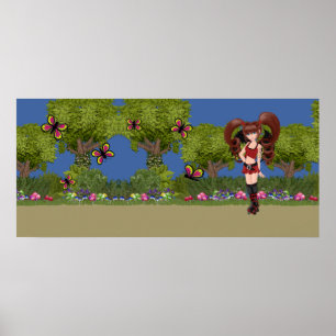 Póster Roller Derby Anime Fairy Skin