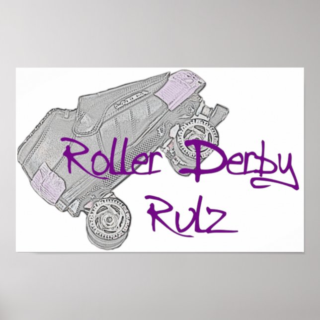 Póster Roller Derby Rulz Poster (Frente)