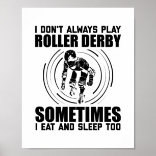 Póster Roller Derby Sayings