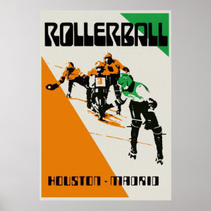 Póster Rollerball Houston vs Madrid