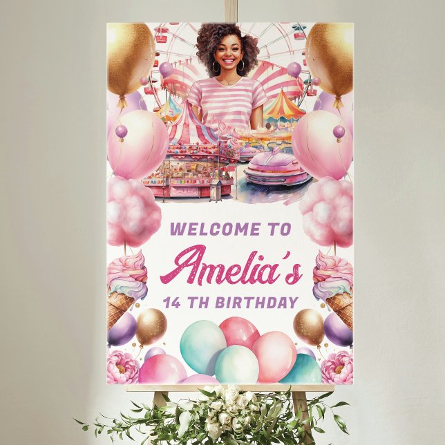 Póster Rollercoaster Fiesta African American Welcome Sign (Subido por el creador)