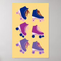 Rollerskates Retro Púrpura