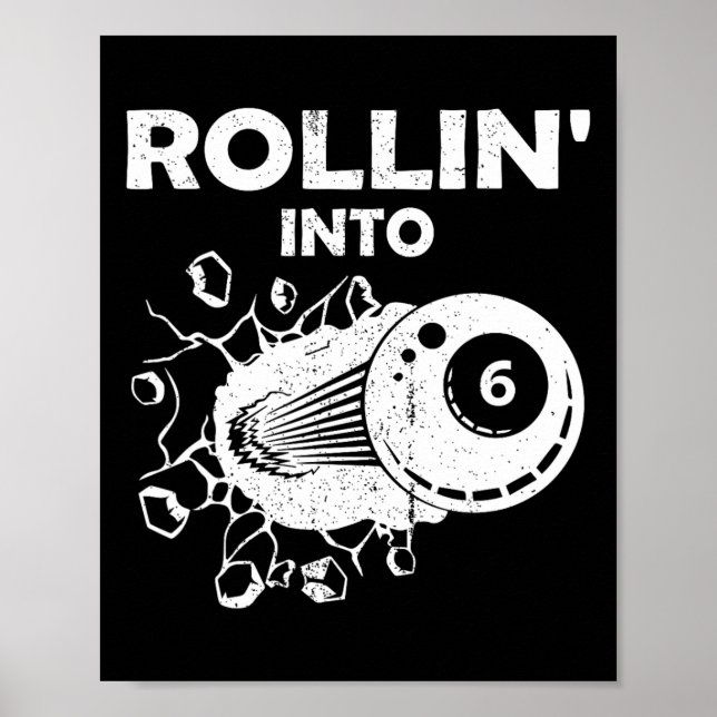 Póster Rollin en 6 billones 6 cumpleaños flamando Billi (Frente)