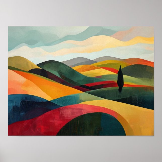 Póster Rolling Chromatic Horizons (Frente)