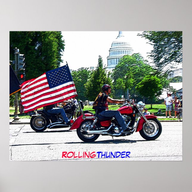 Póster Rolling Thunder en poster DC (Frente)