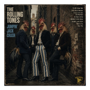 Póster Rolling Tones: una parodia