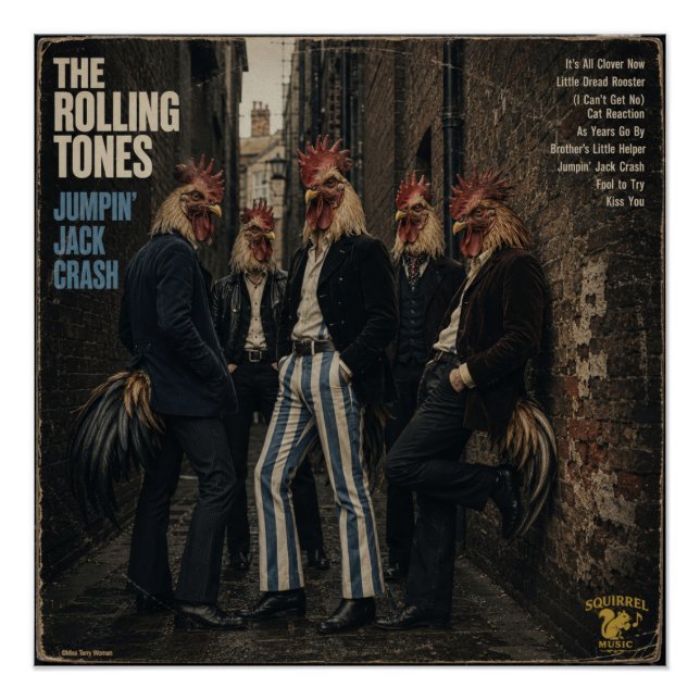 Póster Rolling Tones: una parodia (Anverso)
