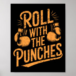 Póster Rollo con punzonadas Boxeo Mujeres Inspiradoras Ho