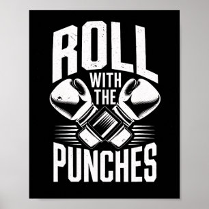 Póster Rollo con punzones Boxeo Hombres Inspiradores Muje