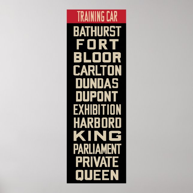 Póster Rollo de coche de circuito PCC (tamaño de marco de (Frente)