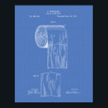 Póster Rollo de papel higiénico 1891 Patent Art - Bluepri<br><div class="desc">Esta impresión de Patent Art se basa en obras de arte de un dibujo de una patente de los Estados Unidos.</div>