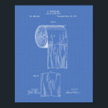 Póster Rollo de papel higiénico 1891 Patent Art - Bluepri<br><div class="desc">Esta impresión de Patent Art se basa en obras de arte de un dibujo de una patente de los Estados Unidos.</div>