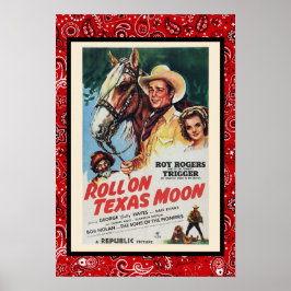 Póster Rollo De Película De Vintage En Texas Moon Trigger