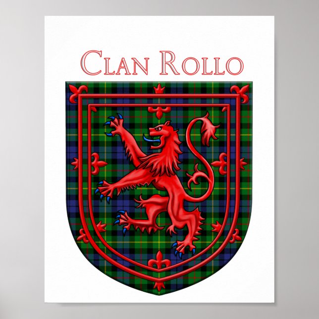 Póster Rollo Tartan Scottish Plaid Lion Rampant (Frente)