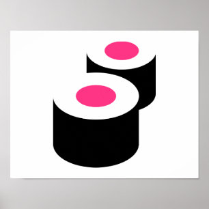 Póster Rollos de sushi