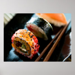 Póster Rollos de Sushi