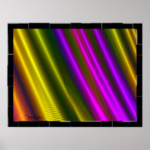 Póster Rolls metalizado móvil brillante