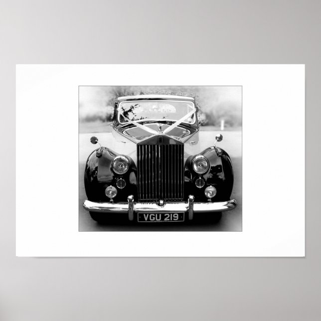 Póster Rolls Royce Boda Car (Frente)