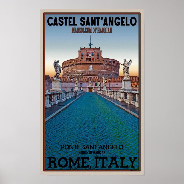 Póster Roma - Castel Sant'Angelo (Frente)