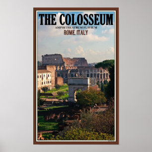 Póster Roma - Colosseum del foro