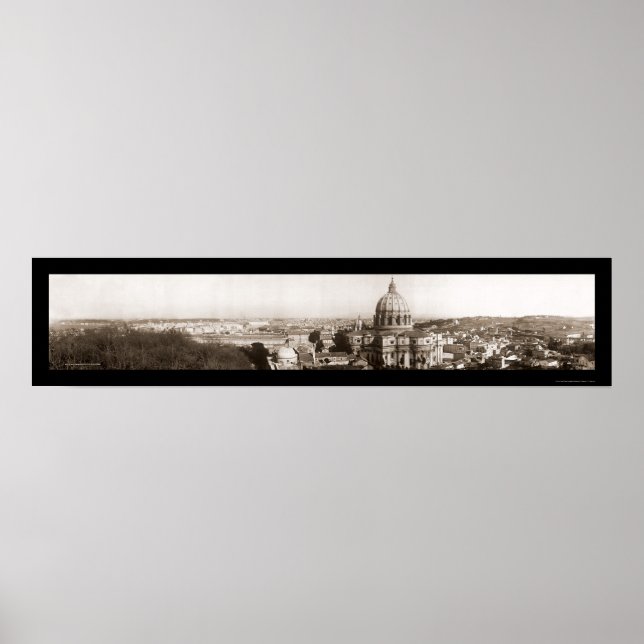 Póster Roma, foto del Vaticano 1909 (Frente)