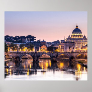 Póster Roma Italia - catedral de St Peters