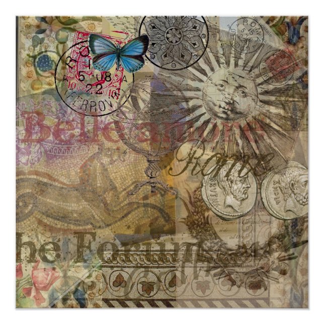 Póster Roma Italia Ciudad de vacaciones de viaje (Anverso)