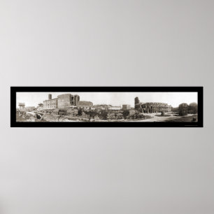 Póster Roma, Italia, Coliseo Foto 1909