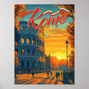 Póster Roma, Italia: Colosseum Adventure Travel