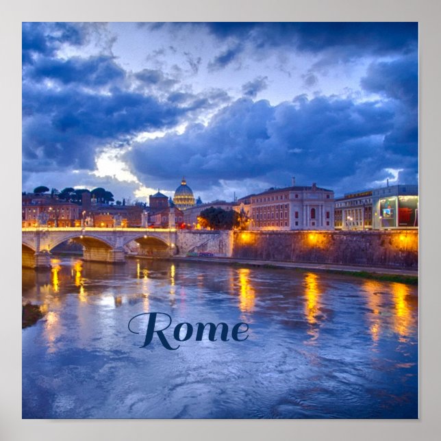 Póster Roma Italia Hermosa (Frente)
