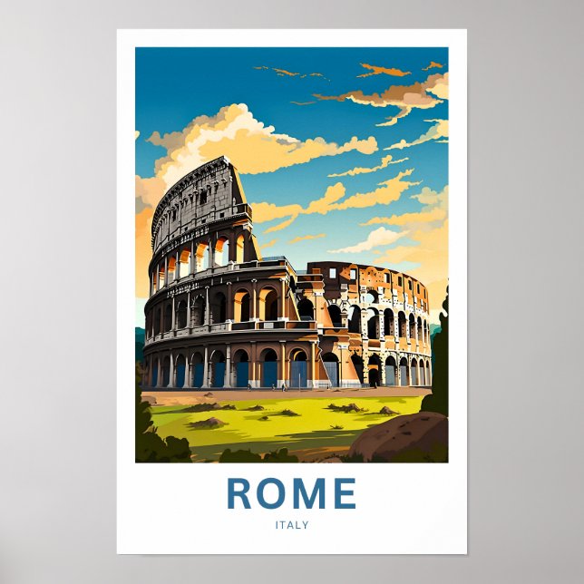 Póster Roma Italia Viaje Imprimir (Frente)