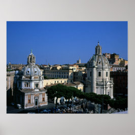 Póster Roma, la columna de Trajano, Italia