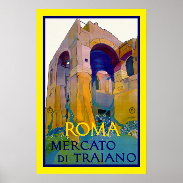 Póster Roma ~ Mercato di Traiano (Frente)