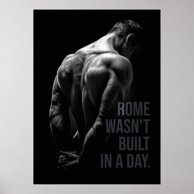 Póster Roma no fue construida en un día como Poster motiv (Frente)