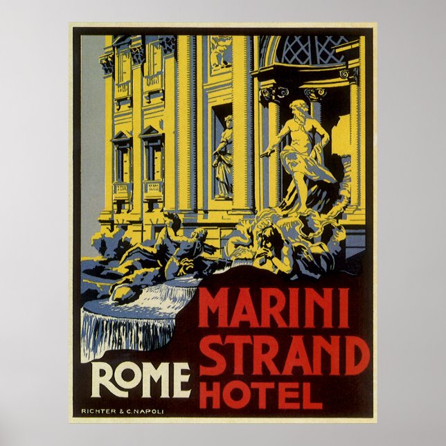 Póster Roma vintage (Frente)