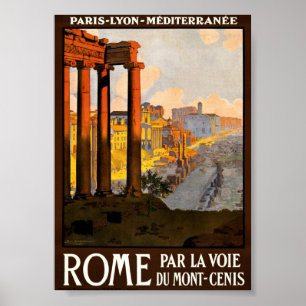 Póster Roma vintage - Viaje a Italia