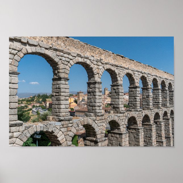 Póster Roman Aqueduct in Segovia, Spain (Frente)