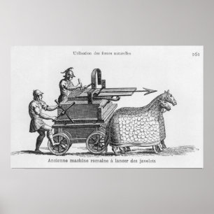 Póster Roman war machine for firing javelins