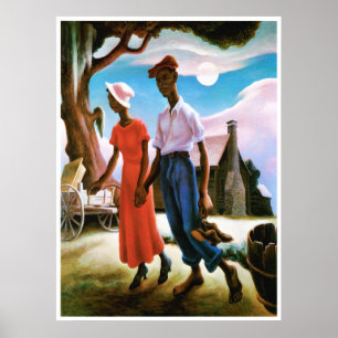 Póster Romance de Thomas Hart Benton