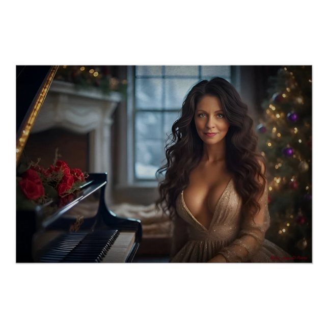 Póster Romance de Yuletide (Anverso)