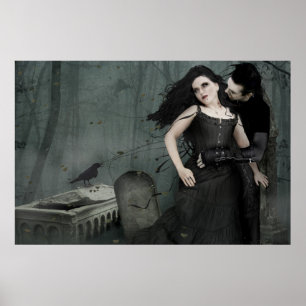 Póster Romance del corazón negro