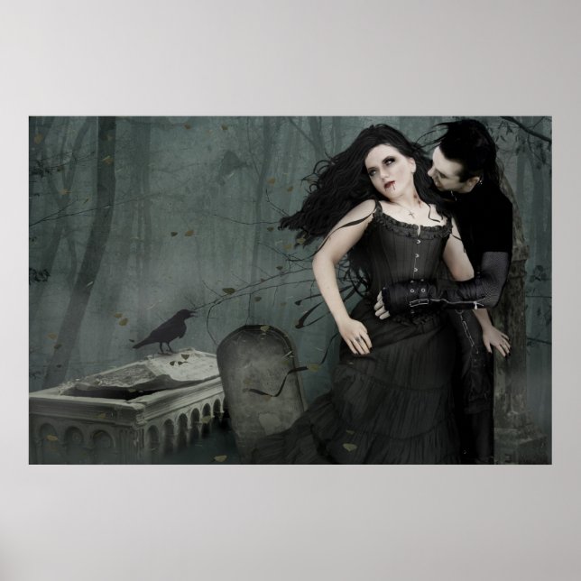 Póster Romance del corazón negro (Frente)